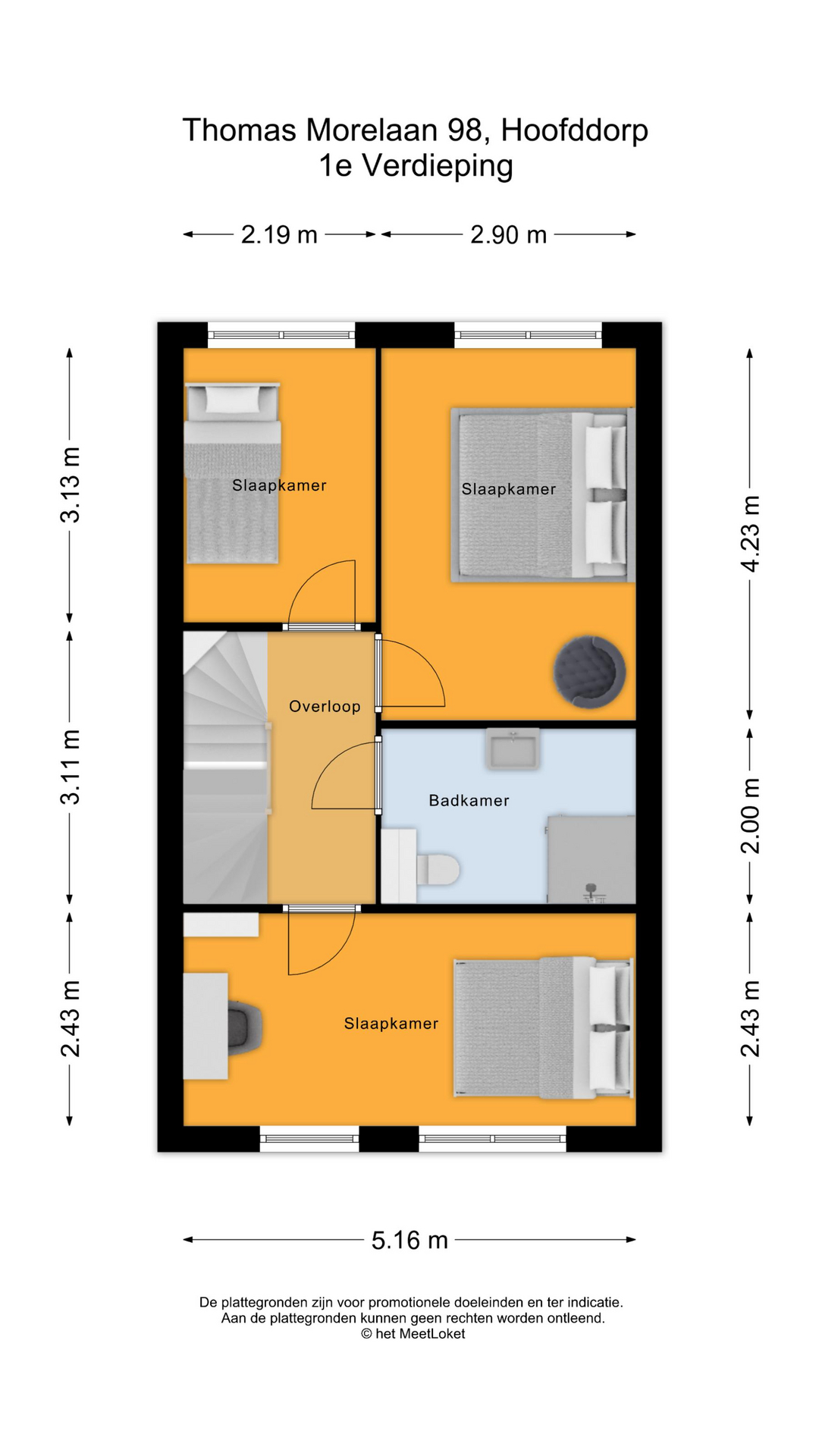 Thomas Morelaan 98 , 2135 WC Hoofddorp map